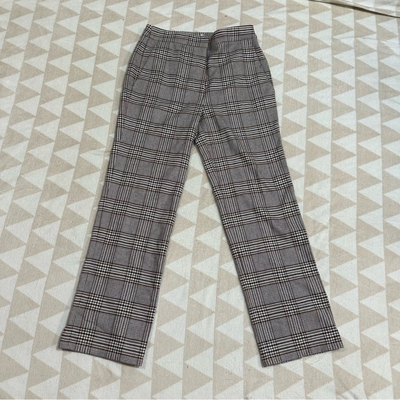 TANYA TAYLOR plaid Women's Kian Pant, Toffee Multi - Picture 6 of 9